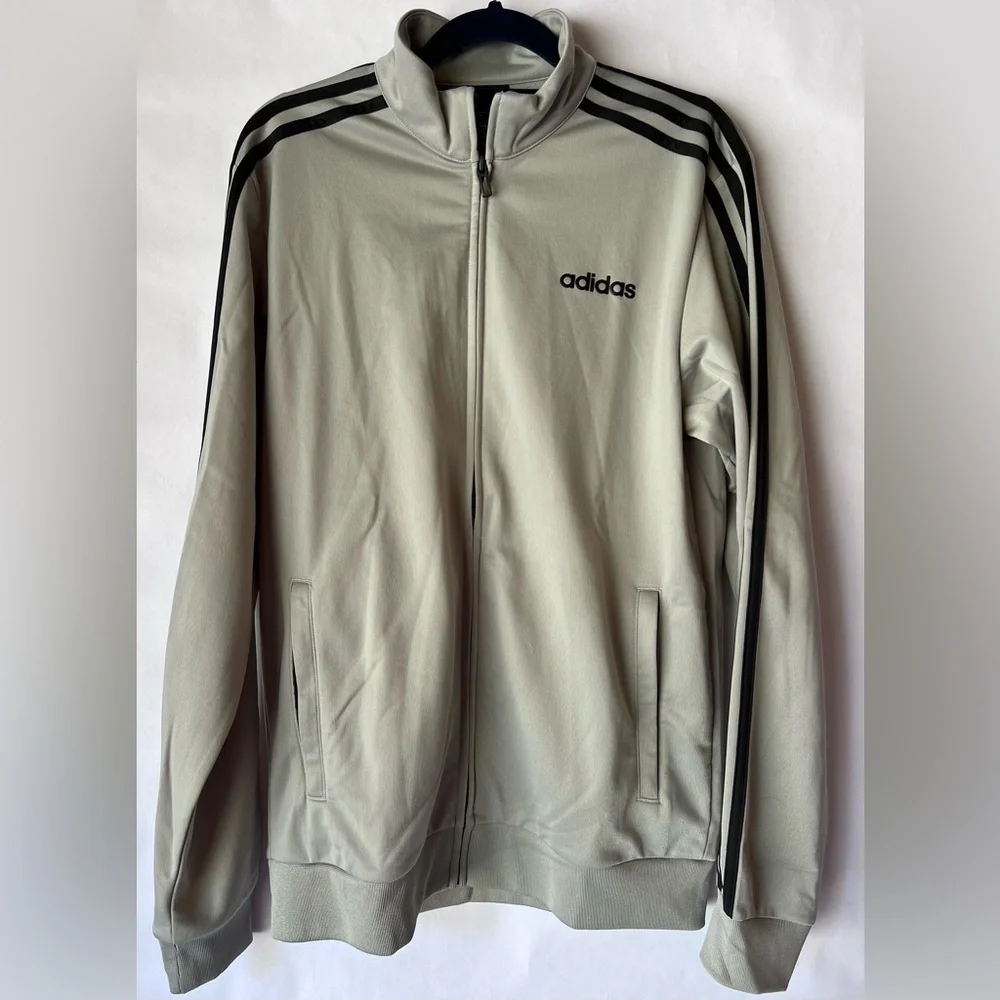 Adidas Essentials 3-Stripes‎ Tricot Full Zip Track Top size Small
